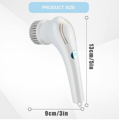 Cordless Electric Spin Scrubber – 5 Brush Heads